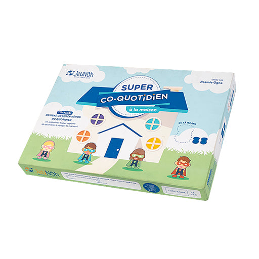 Super Co-quotidien, un jeu de plateau éducatif pour tous les enfants dès 3ans. Jeu éducatif