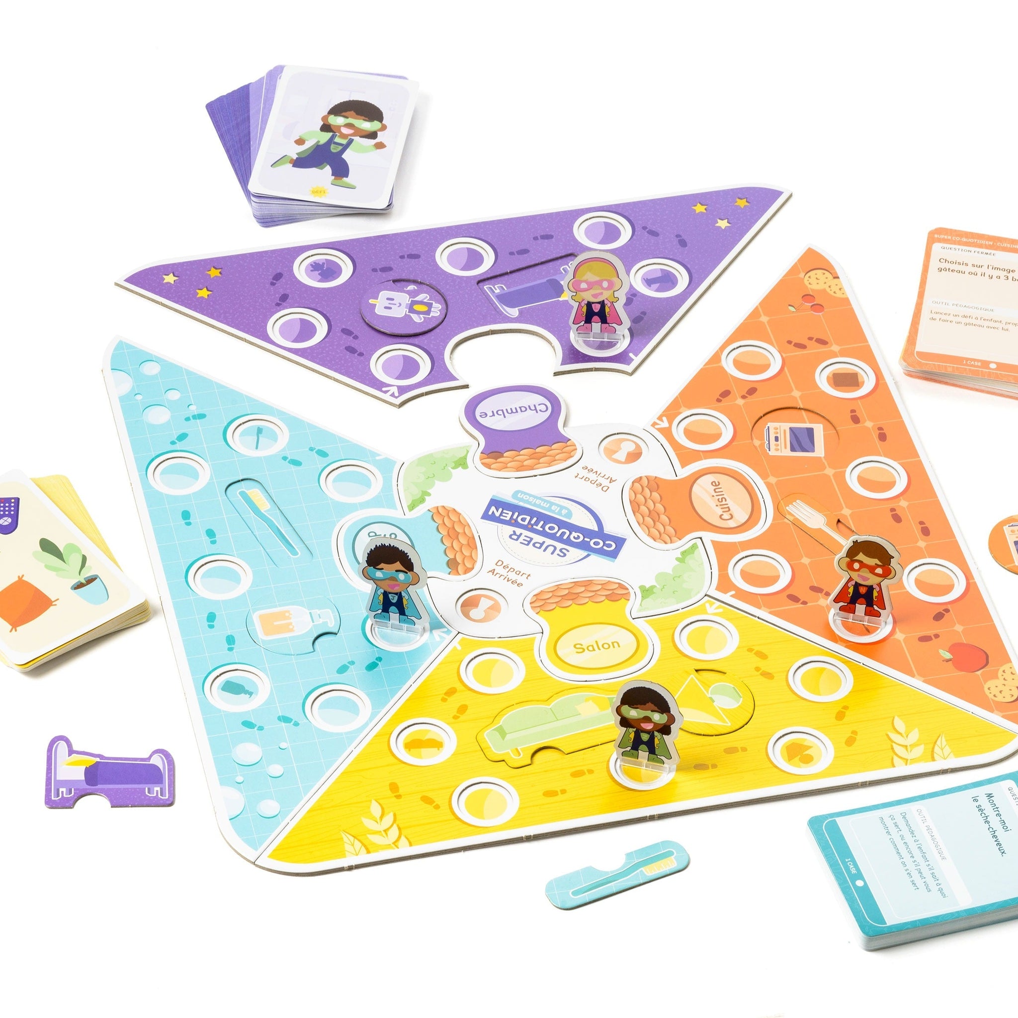 Super Co-quotidien aide les enfants à apprendre les gestes d’hygiène tout en jouant.